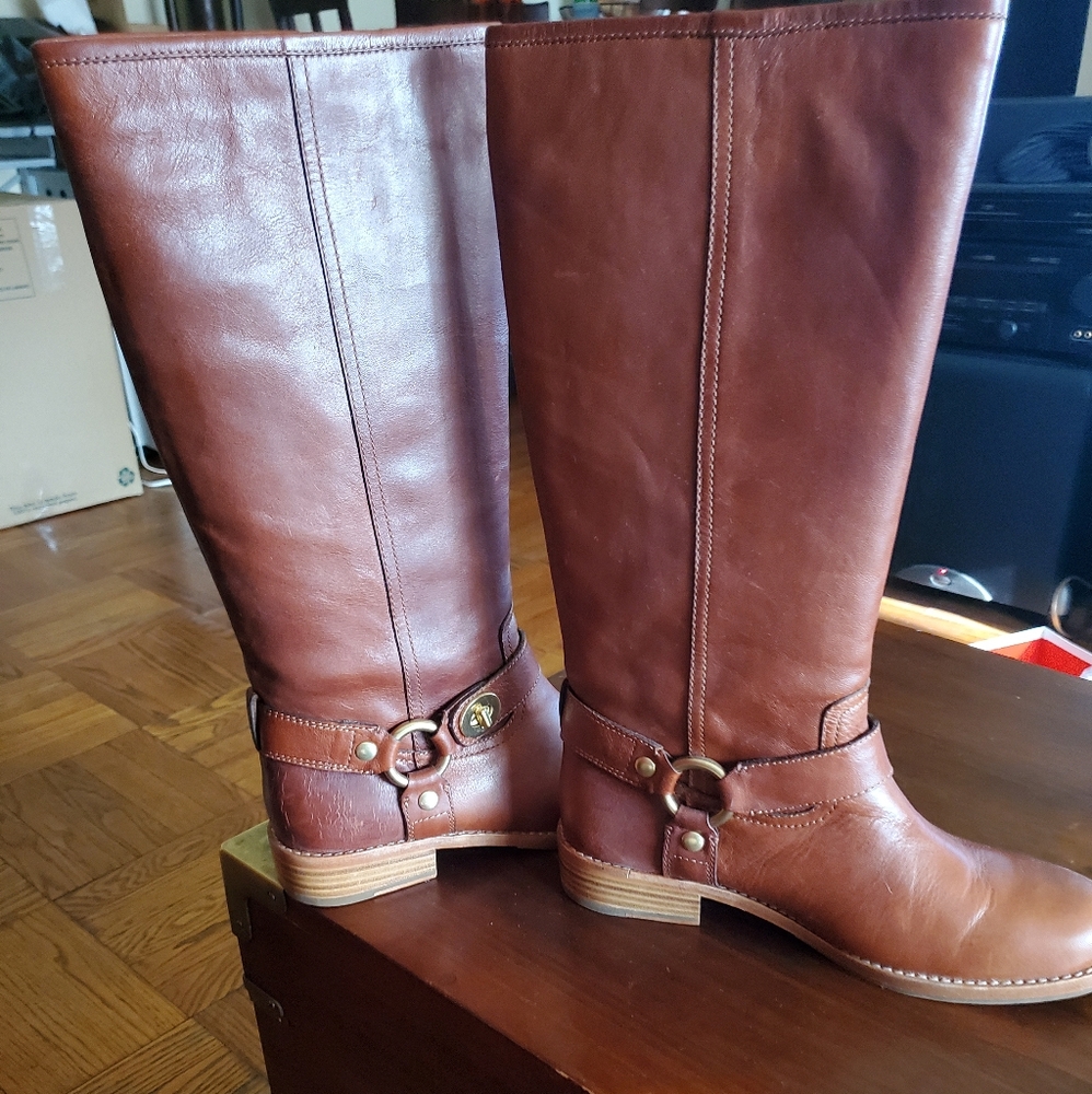 Coach Wendy Waxy Calf Boots - Picture 2 of 3